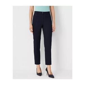 ANN TAYLOR The Cotton Crop Pant in Navy